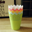 Plastic lace vase flowerpot factory pot home office decoration accessories- U6P9