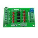 5pcs 24V To 12V 4 Channel Optocoupler Isolation Board Isolated Module PLC Signal Level Voltage Converter Board 4Bit