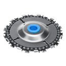 4 Inch Grinder Chain Disc with 2pcs Chain 5/8 Inch Arbor 22 Tooth Wood Carving Disc for 100/115 Angle Grinder