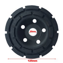 5 Inch Black/Dark Golden Diamond Grinding Wheel 125mm Concrete Grinding Cup Wheel Disc