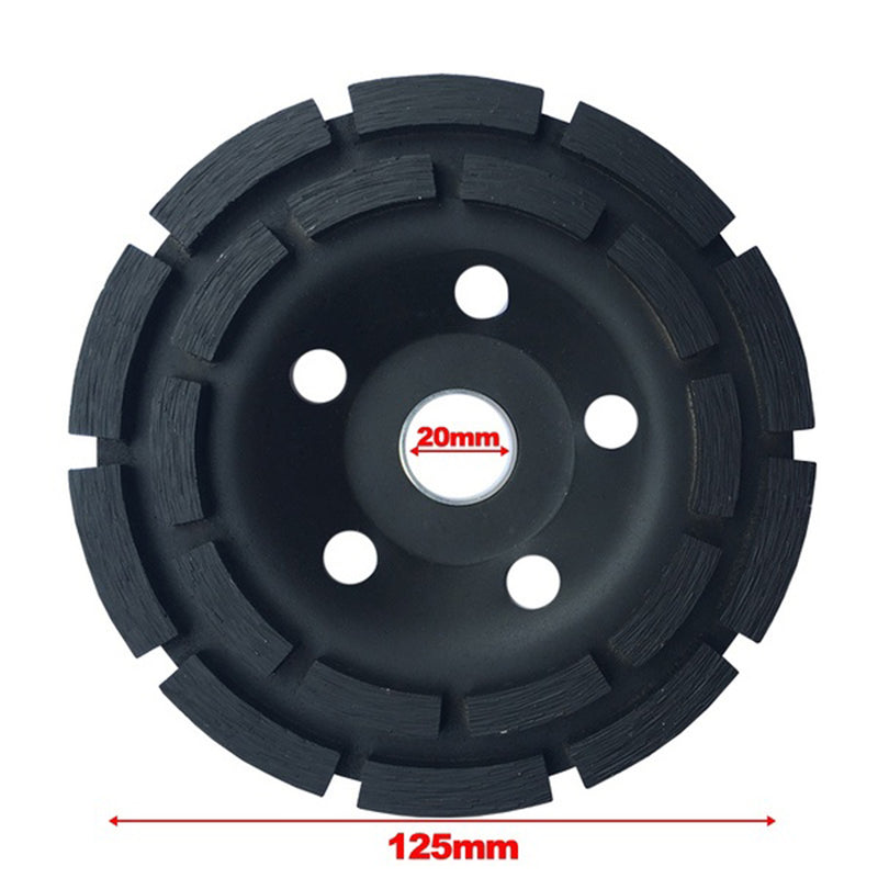 5 Inch Black/Dark Golden Diamond Grinding Wheel 125mm Concrete Grinding Cup Wheel Disc