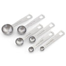 6Pcs/set Measuring Cup Spoon Stainless Steel Baking Tools Kit Camping Picnic Tableware