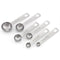 6Pcs/set Measuring Cup Spoon Stainless Steel Baking Tools Kit Camping Picnic Tableware