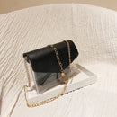 Fashion Tassel Chic Chain Bags Womens Shoulder Bag Plastic Jelly Transparen I9Y5