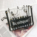 Fashion Stripes Plastic Transparent Handbag Chain Shoulder Bag Woman Large  F9K1