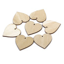 Blank Wooden Heart Embellishments for Crafts Pack of 25 I9Z9