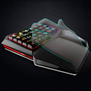 Delux T9 PRO 7 Colors LED Backlight Single Hand Professional Gaming Keyboar