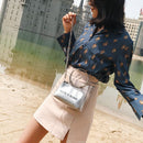 Fashion Women Bag Set Transparent Shoulder Bag+Clutch For Teenage Girls Fas T2L3