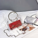 Fashion Women Bag Set Transparent Shoulder Bag+Clutch For Teenage Girls Fas A8L5