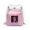 Women Small Bucket Bags Spray Map Plastic Transparent Totes Composite Chain T6Y3