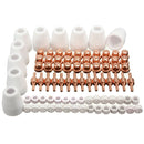 85pcs PT-31 LG-40 Air Plasma Cutter Cutting Torch Consumables Fit CT-312 CUT-40 CUT50D