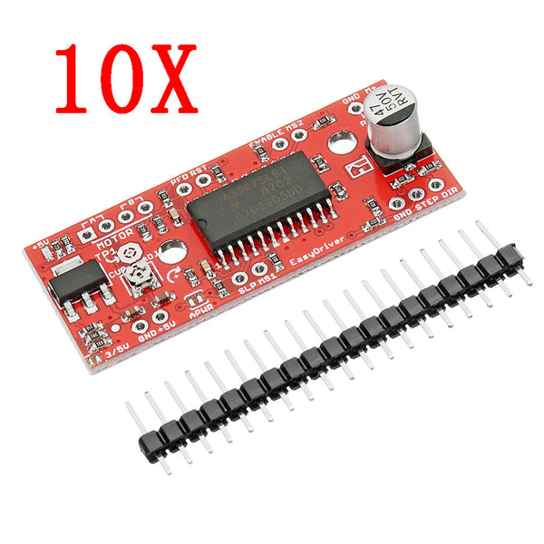 10pcs DC 7V To 30V 150mA To 750mA A3967 Easy Driver Stepper Motor Driver Board For