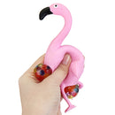 Flamingos Rainbow Squeeze Ball Stress Relief Toy Funny Beads Toy Random Color