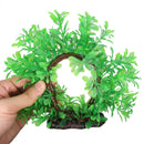 Curve Artificial Plastic Water Plant Decor For Fish Tank Ornament Circular