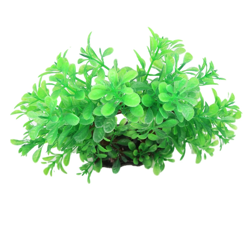 Curve Artificial Plastic Water Plant Decor For Fish Tank Ornament Circular