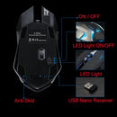 Rechargeable X7 Wireless Silent LED Backlit USB Optical Ergonomic Gaming Mo M8A2