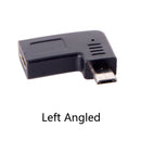 USB-C Type-C Female to Micro-USB 2.0 5Pin Male Data Adapter 90 Degree Left  X4V9