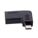 USB-C Type-C Female to Micro-USB 2.0 5Pin Male Data Adapter 90 Degree Left  X4V9