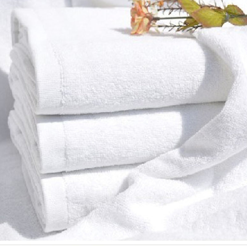 60x30cm White Soft Cotton Bath Towel Absorbent Travel Gym Camping Sport Towel