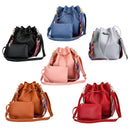 Red fashion ladies bucket bag shoulder messenger bucket bucket mother bag c S8J6