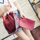 Red fashion ladies bucket bag shoulder messenger bucket bucket mother bag c S8J6