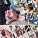 Red fashion ladies bucket bag shoulder messenger bucket bucket mother bag c S8J6