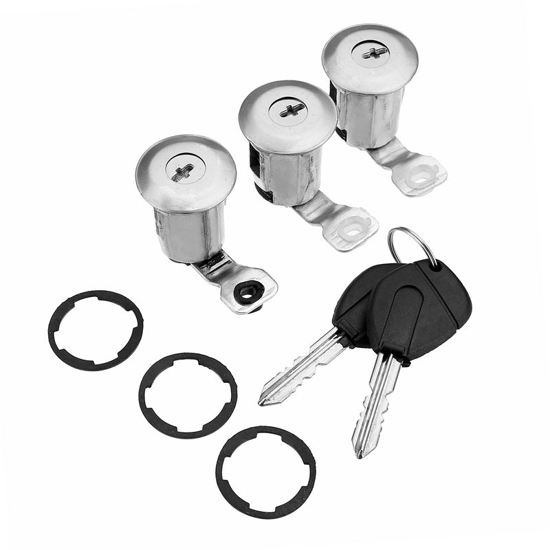 Barrel Lock Door Lock Set with 2 Keys for Peugeot Partner Citroen Xsara Berlingo