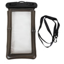 Hot spring swimming touch screen mobile phone waterproof bag (Black)