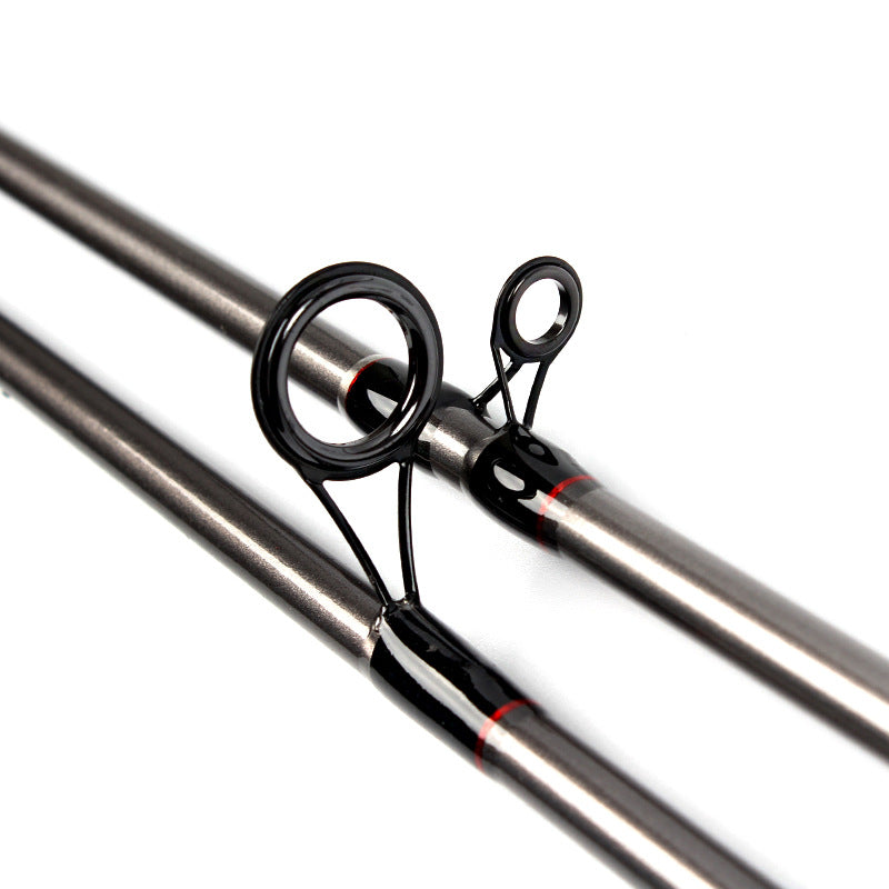 ZANLURE 1.8m 2.1M 2 Segments Fishing Rod Glass Steel Spinning Casting Fishing Pole