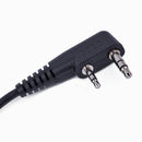 2 PIN Mic PTT Covert Acoustic Tube In-ear Earpiece for Kenwood Baofeng uv 5