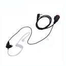 2 PIN Mic PTT Covert Acoustic Tube In-ear Earpiece for Kenwood Baofeng uv 5