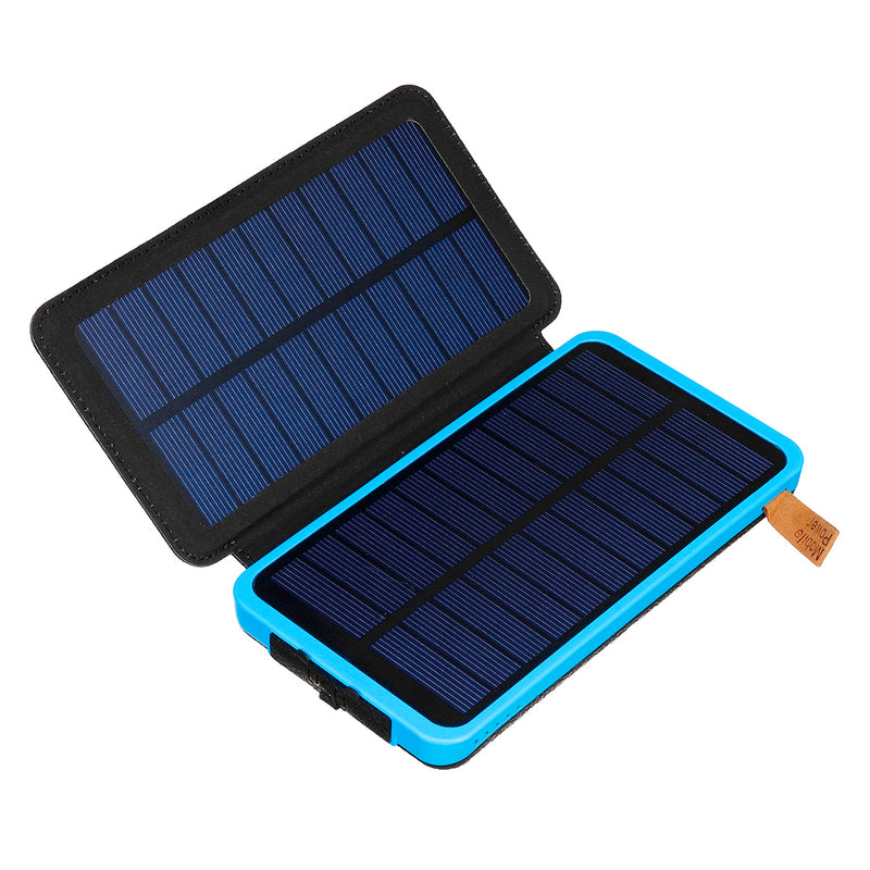 Solar Power Bank LED Lighting 20000mAh Solar Charger Dual USB Ports Foldable Solar Panels SOS Mode