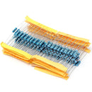 1100 Pcs 0.1 ohm~10M ohm 1/2W Metal Film Resistor 110 Value Box Kit