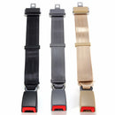 Universal 80cm Adjustable Car Seat Belt Extender Safety Seatbelt Extension Buckle Black Grey Beige