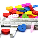50 pcs Colorful Wooden Buttons Sewing Scrapbooking Craft N6M9