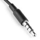 3.5mm Single In-Ear Only Mono Earphone Earbud Headphone w/ Mic For Phone fo