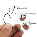 Combined Crank Hook Set 51pcs/set Spring Pin Locked Fishing Crank Hooks Gro F8Q1