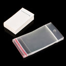 Jewellery 100 x White Plain Earring Display Cards & Self Adhesive Bags P8M1