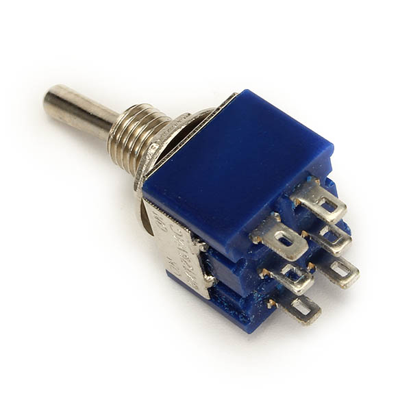 Wendao SMT-202 ON/ON AC 125V 6A 6 Pins Toggle Rocker Switch 10pcs