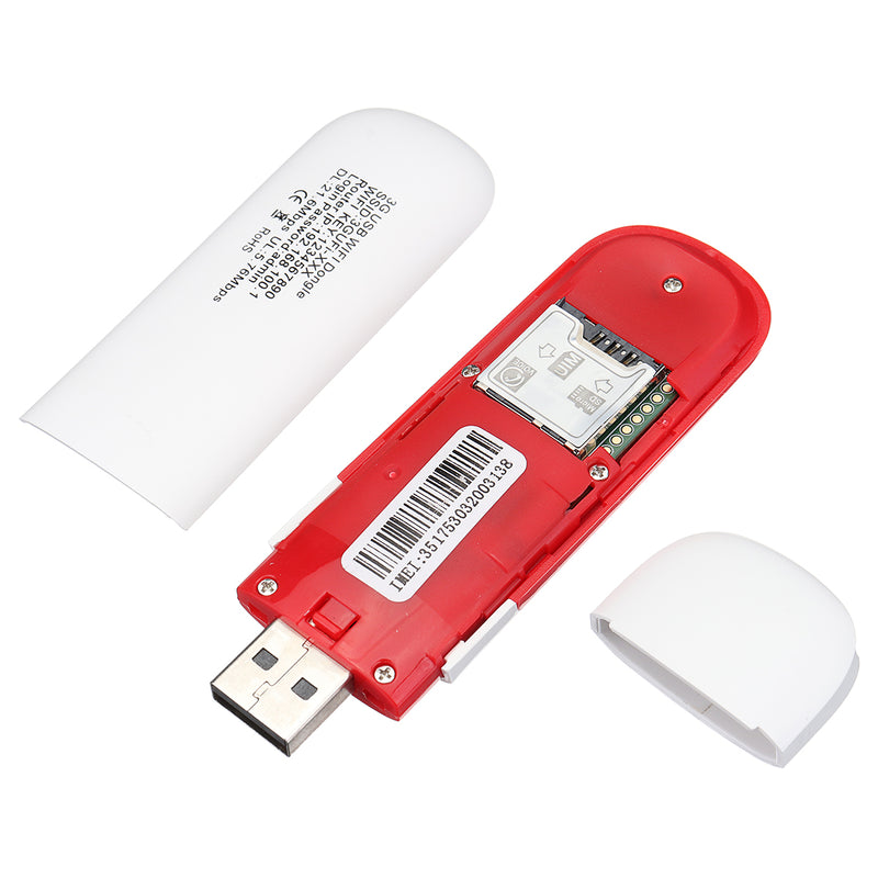 3G LTE USB 2.0 Wireless Hotspot Mobile WIFI Dongle Router with SIM TF Card Slot for Mobile Phone Tablet