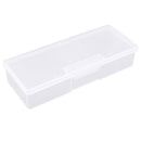 Nail Polish Holder Plastic Nail Supplies Storage Box Rectangle Nail Brushes