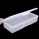Nail Polish Holder Plastic Nail Supplies Storage Box Rectangle Nail Brushes