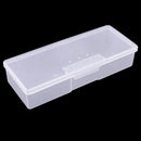 Nail Polish Holder Plastic Nail Supplies Storage Box Rectangle Nail Brushes