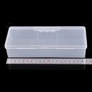 Nail Polish Holder Plastic Nail Supplies Storage Box Rectangle Nail Brushes