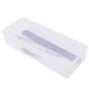 Nail Polish Holder Plastic Nail Supplies Storage Box Rectangle Nail Brushes