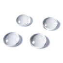glass cabochons "round" 12 mm diameter in crystal clear - 10 pieces M1D5