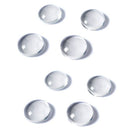 glass cabochons "round" 12 mm diameter in crystal clear - 10 pieces M1D5