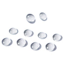 glass cabochons "round" 12 mm diameter in crystal clear - 10 pieces M1D5
