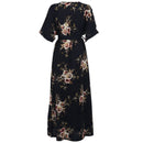 Summer New Europe and the United States plus size printing dress dress Bohe S5H2