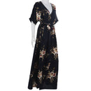 Summer New Europe and the United States plus size printing dress dress Bohe S5H2